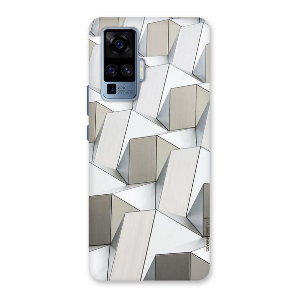 White Abstract Art Back Case for Vivo X50 Pro