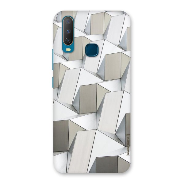 White Abstract Art Back Case for Vivo Y17