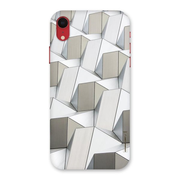 White Abstract Art Back Case for iPhone XR