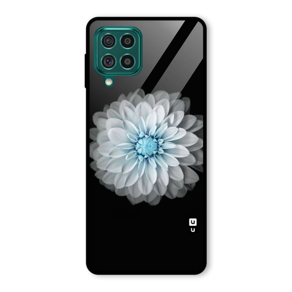 White Bloom Glass Back Case for Galaxy F62