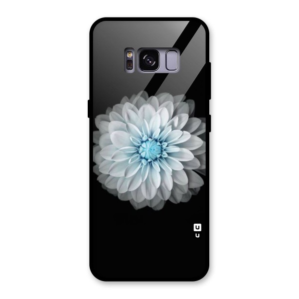 White Bloom Glass Back Case for Galaxy S8