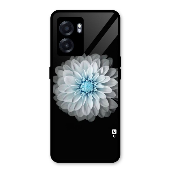 White Bloom Glass Back Case for Oppo K10 (5G)