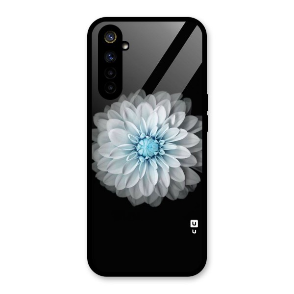 White Bloom Glass Back Case for Realme 6