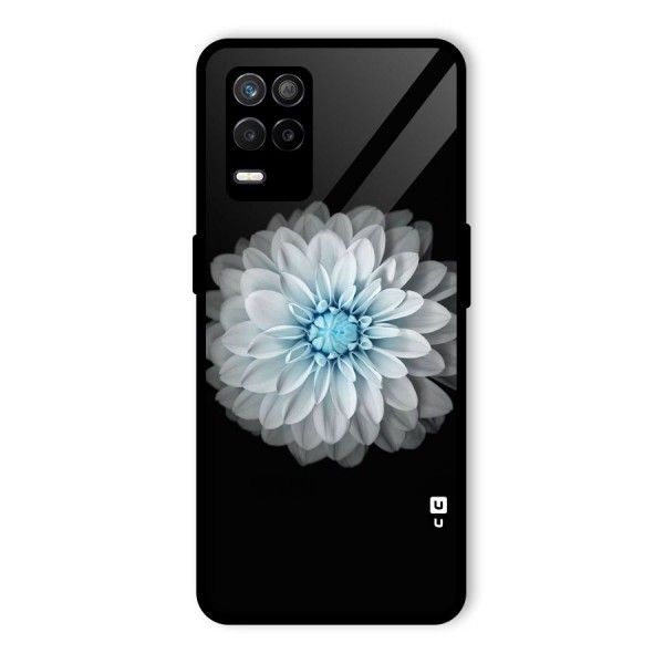 White Bloom Glass Back Case for Realme 9 5G