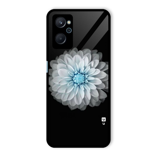 White Bloom Glass Back Case for Realme 9i