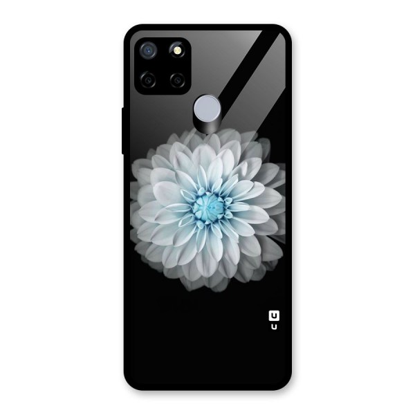 White Bloom Glass Back Case for Realme C15