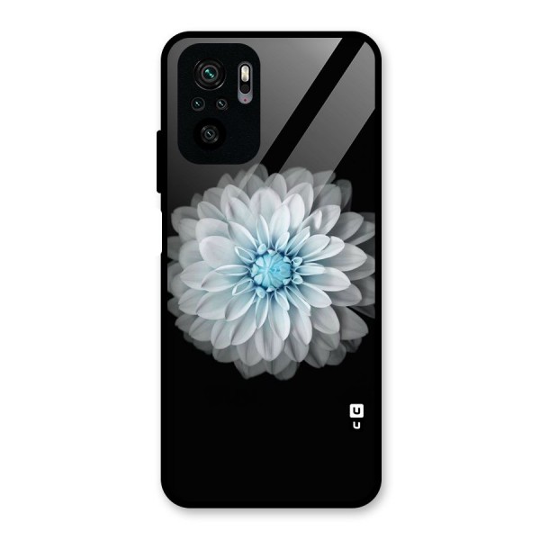 White Bloom Glass Back Case for Redmi Note 10