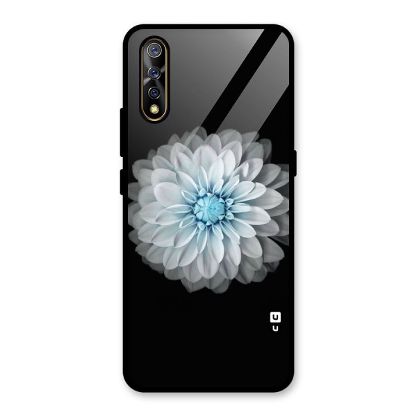 White Bloom Glass Back Case for Vivo S1