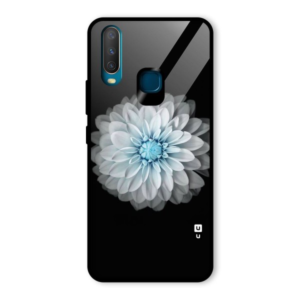 White Bloom Glass Back Case for Vivo Y12