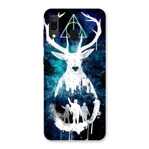 White Deer Back Case for Galaxy A20