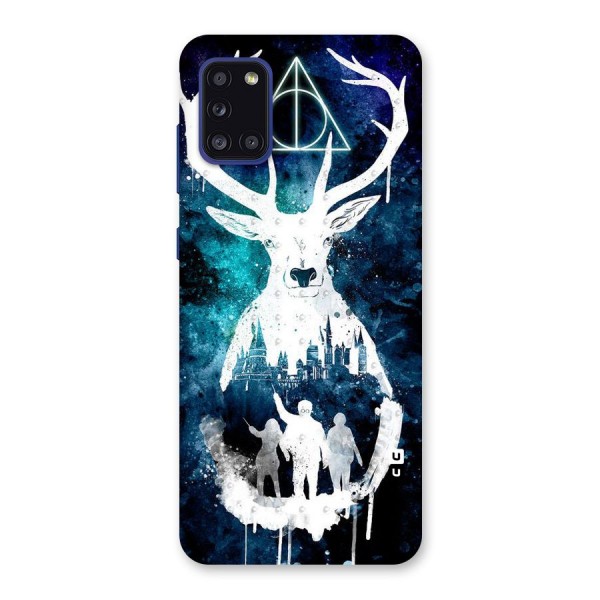 White Deer Back Case for Galaxy A31