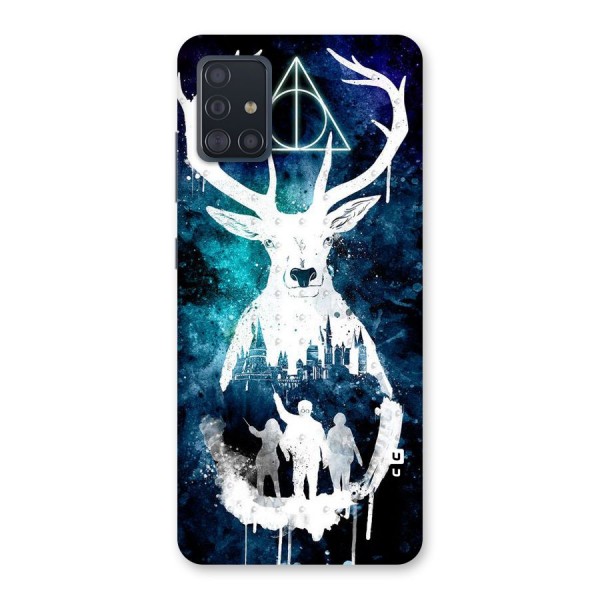 White Deer Back Case for Galaxy A51