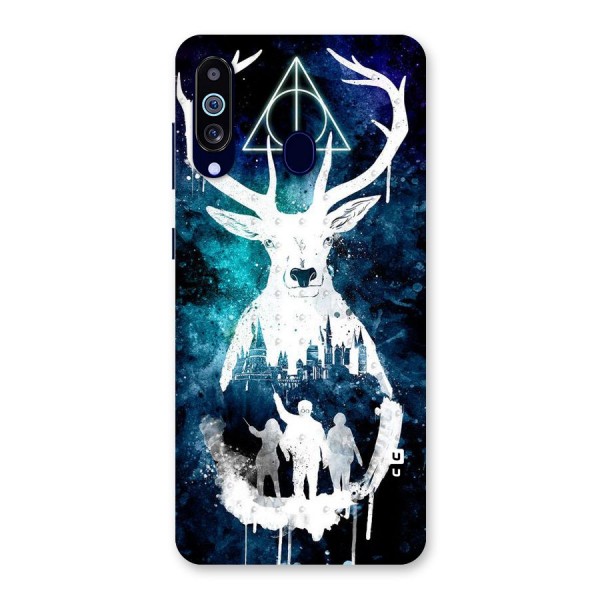 White Deer Back Case for Galaxy A60