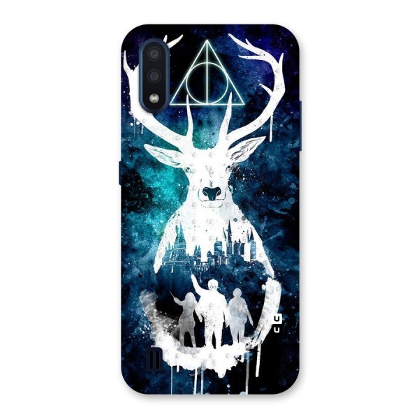 White Deer Back Case for Galaxy M01