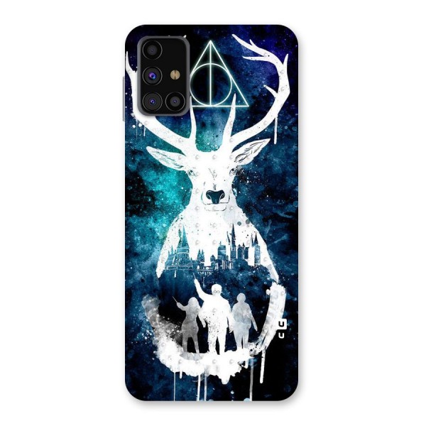 White Deer Back Case for Galaxy M31s