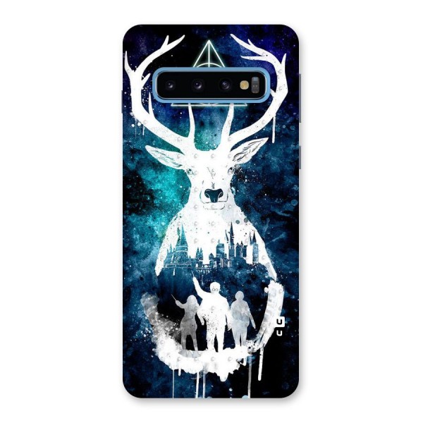 White Deer Back Case for Galaxy S10