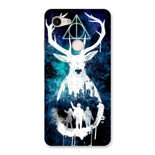 White Deer Back Case for Google Pixel 3 XL