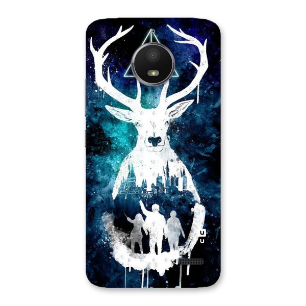 White Deer Back Case for Moto E4