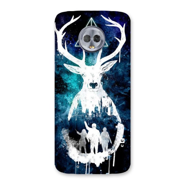 White Deer Back Case for Moto G6