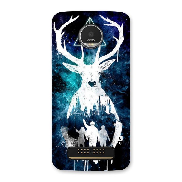 White Deer Back Case for Moto Z Play