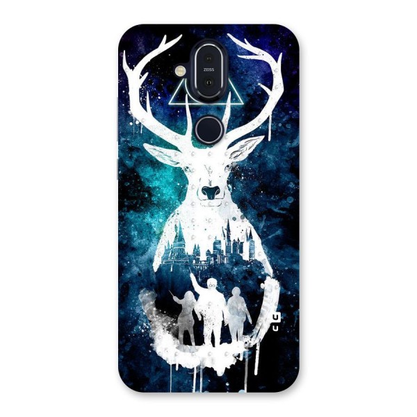 White Deer Back Case for Nokia 8.1