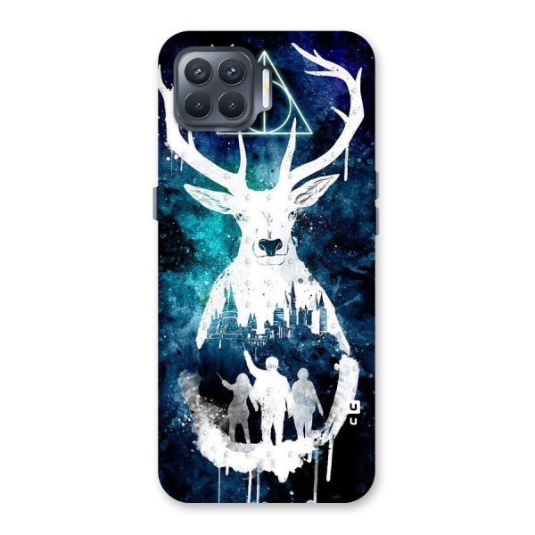 White Deer Back Case for Oppo F17 Pro