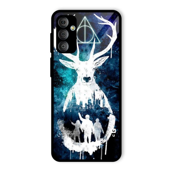 White Deer Glass Back Case for Galaxy F23