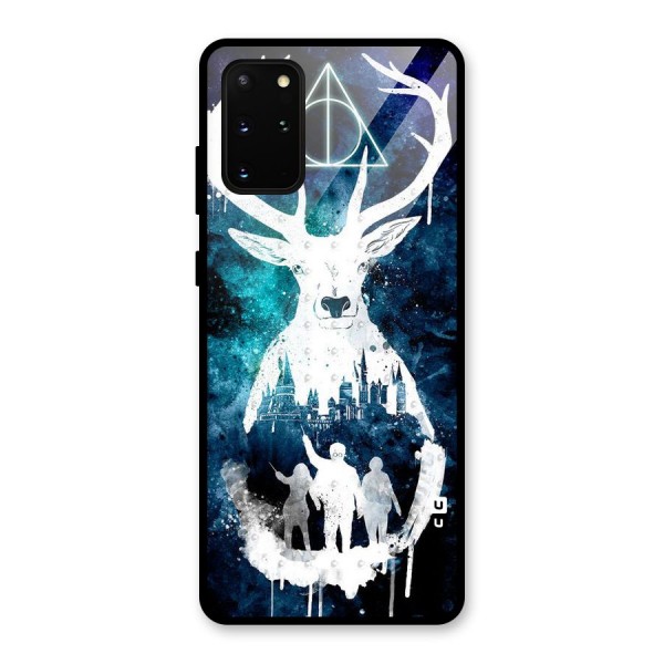 White Deer Glass Back Case for Galaxy S20 Plus