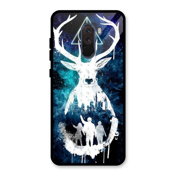 White Deer Glass Back Case for Poco F1