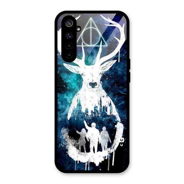 White Deer Glass Back Case for Realme 6