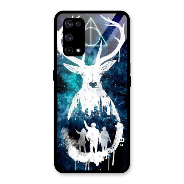 White Deer Glass Back Case for Realme X7 Pro