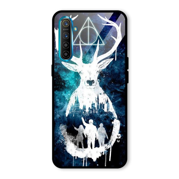 White Deer Glass Back Case for Realme XT