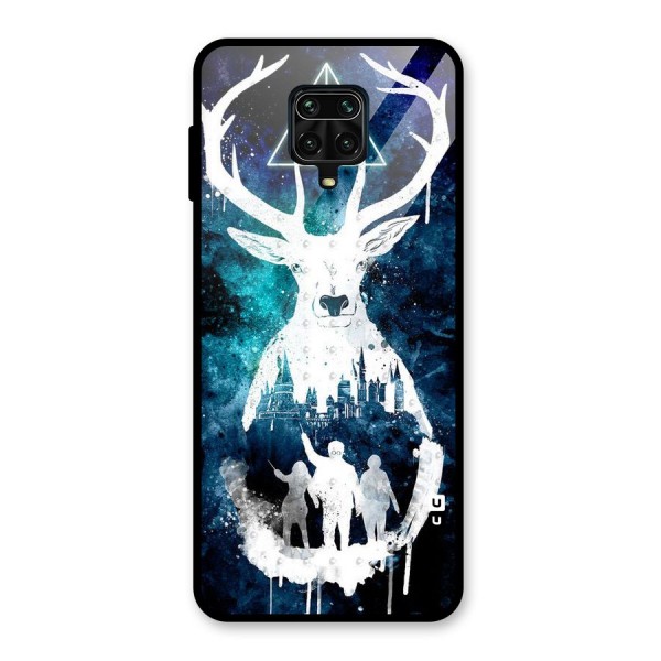 White Deer Glass Back Case for Redmi Note 9 Pro Max