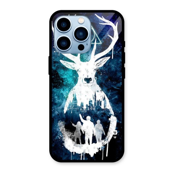 White Deer Glass Back Case for iPhone 13 Pro