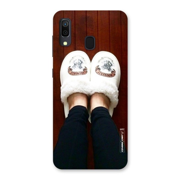 White Feets Back Case for Galaxy A20