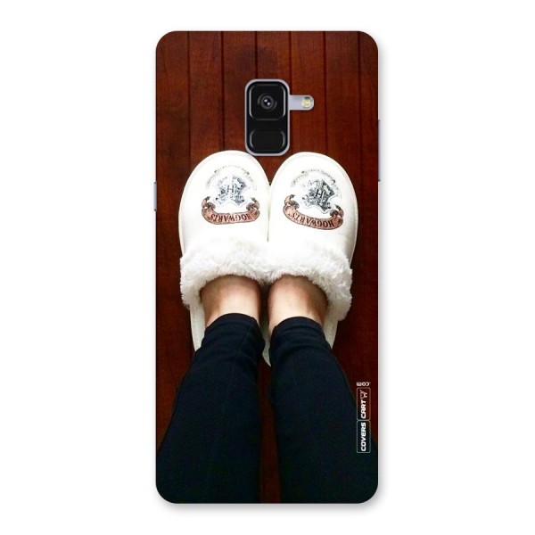 White Feets Back Case for Galaxy A8 Plus