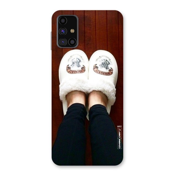 White Feets Back Case for Galaxy M31s