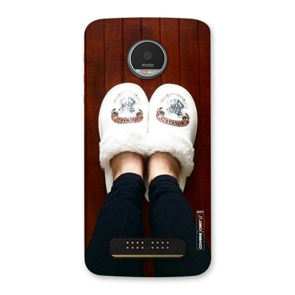 White Feets Back Case for Moto Z Play