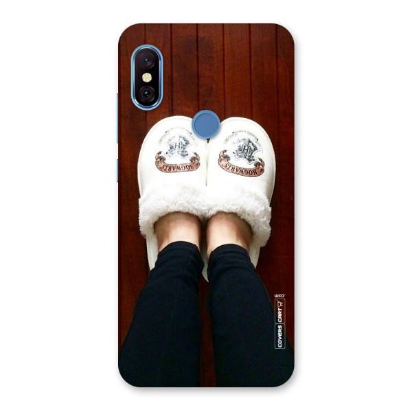 White Feets Back Case for Redmi Note 6 Pro