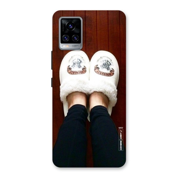 White Feets Back Case for Vivo V20 Pro