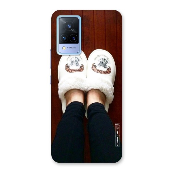 White Feets Back Case for Vivo V21 5G