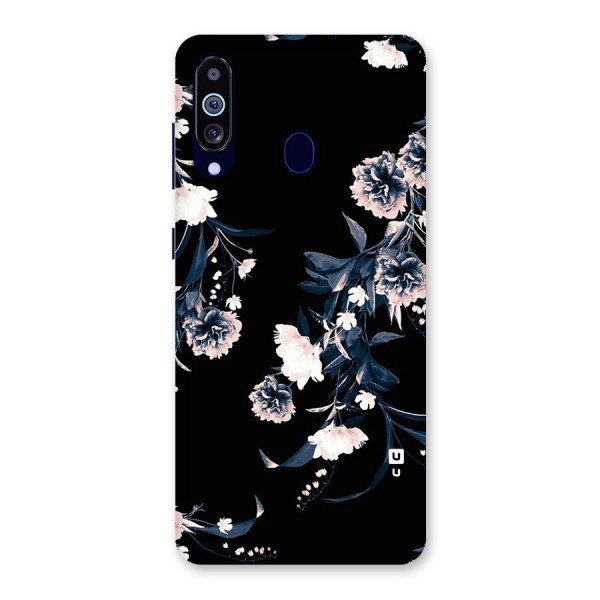 White Flora Back Case for Galaxy A60