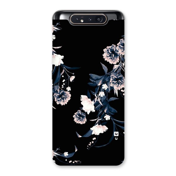 White Flora Back Case for Galaxy A80