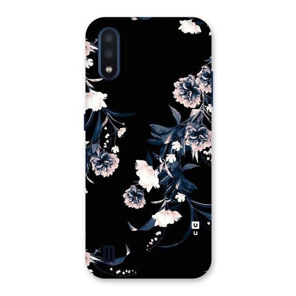 White Flora Back Case for Galaxy M01