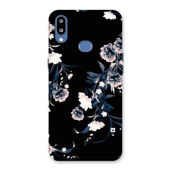 White Flora Back Case for Galaxy M01s