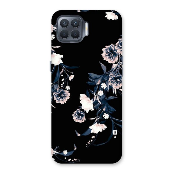 White Flora Back Case for Oppo F17 Pro