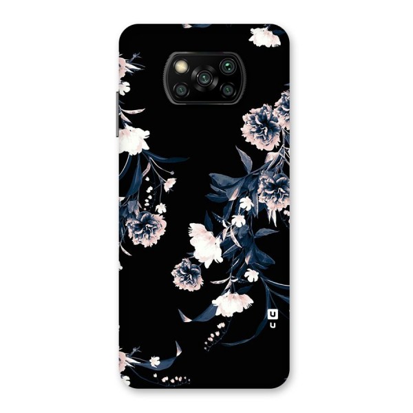 White Flora Back Case for Poco X3