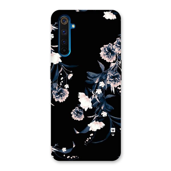 White Flora Back Case for Realme 6 Pro