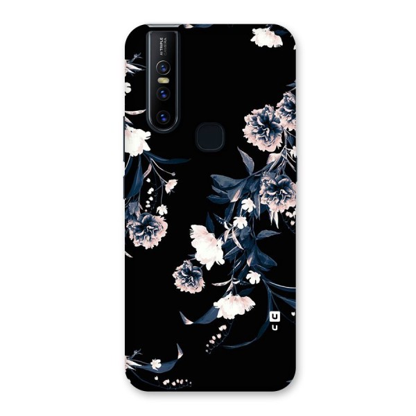 White Flora Back Case for Vivo V15