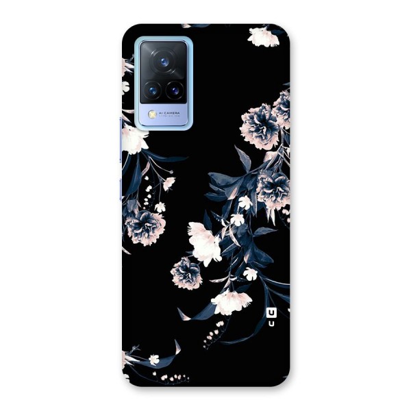 White Flora Back Case for Vivo V21 5G